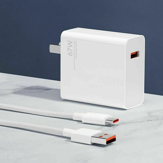 Xiaomi MI 67W Turbo Fast Charger Original with Type C cable
