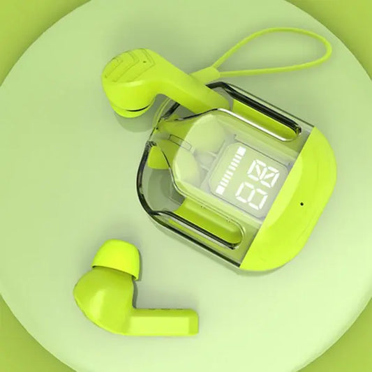 Air31 Transparent Wireless Earbuds with Charging Pouch