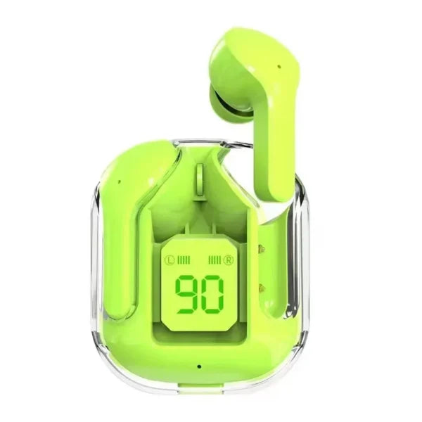 Air31 Transparent Wireless Earbuds with Charging Pouch